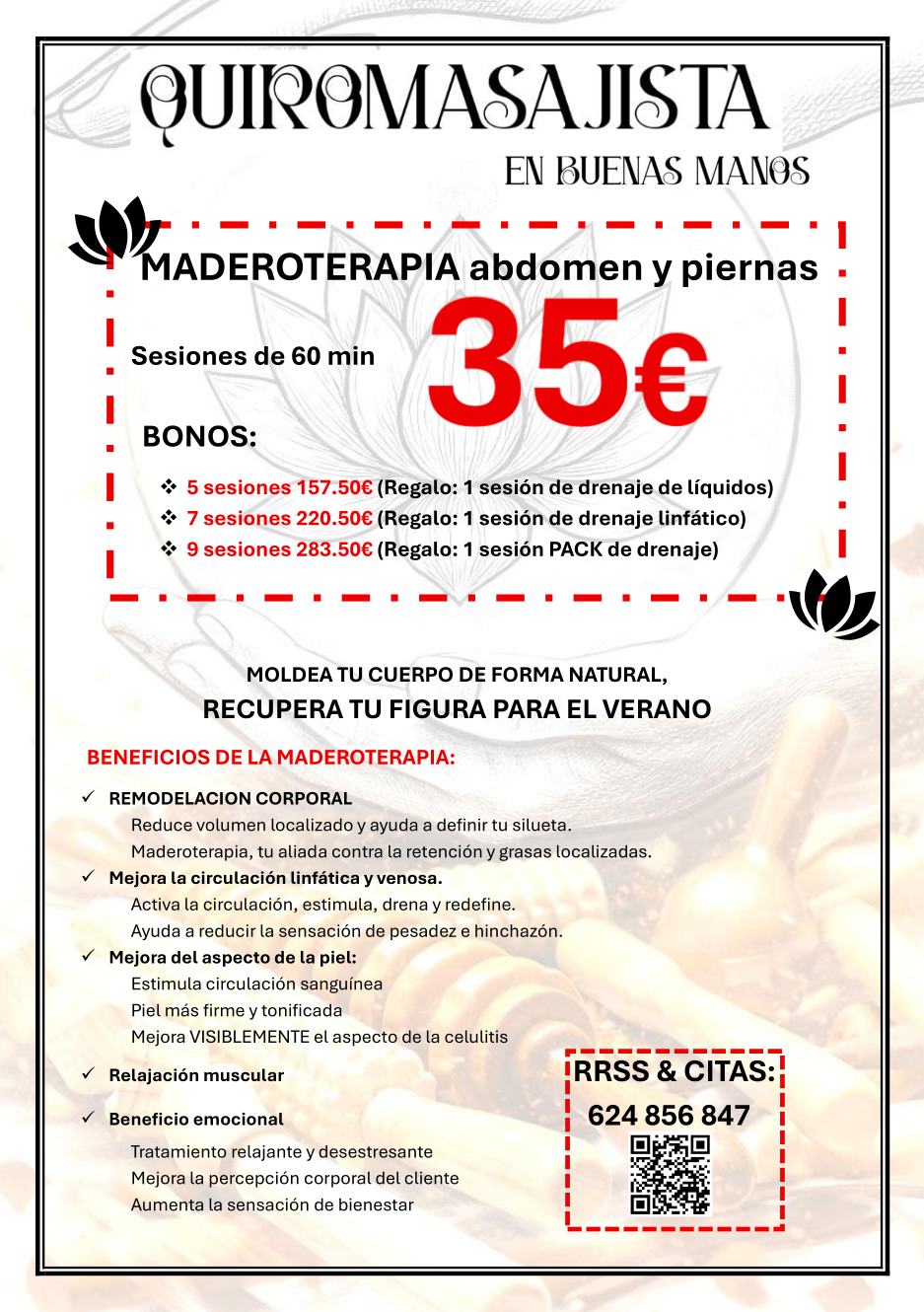 Promoción especial - Centro de Quiromasaje En Buenas Manos J.P.